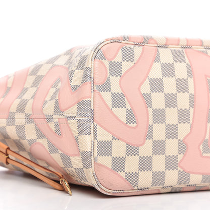 Louis Vuitton Damier Azur Tahitienne Neverfull MM 6 of 10