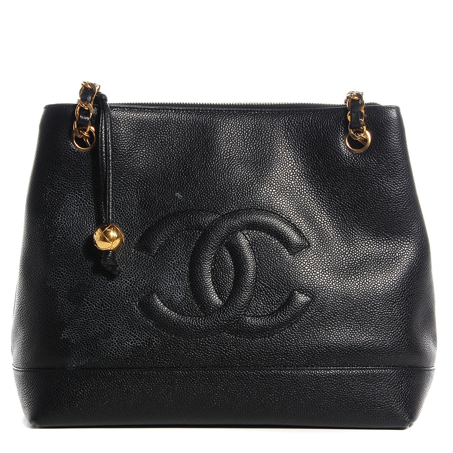 Caviar CC Shoulder Bag Black