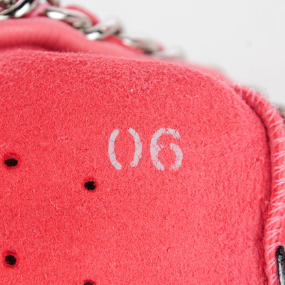 Chanel Lambskin Chain CC Fingerless Gloves 7.5 Pink 6 of 6