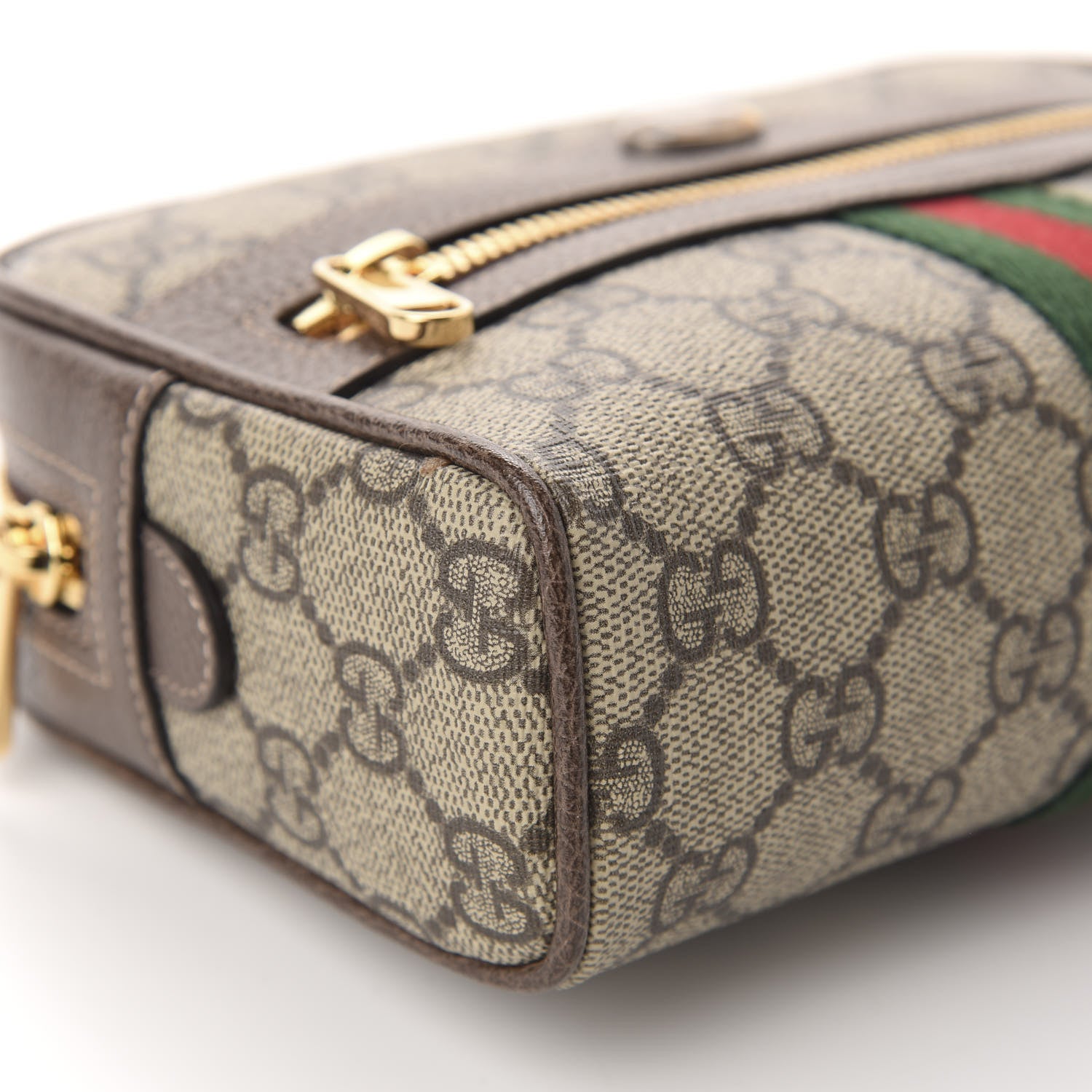 Gucci GG Supreme Monogram Web Small Ophidia Belt Bag 85 34 Dark Brown 6 of 11