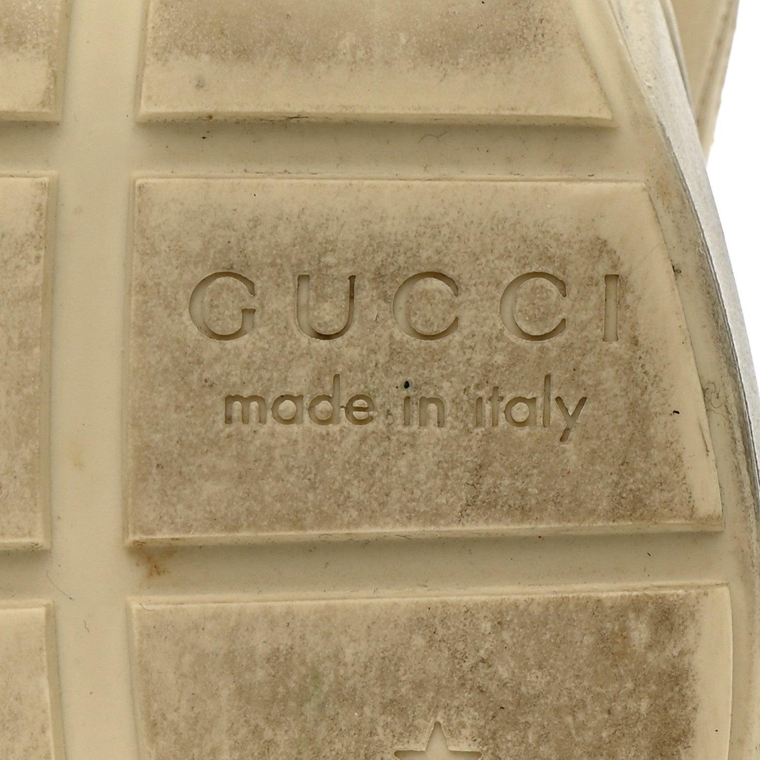 Gucci Calfskin Mouth Print Womens Rhyton Sneakers 38 Ivory 7 of 9