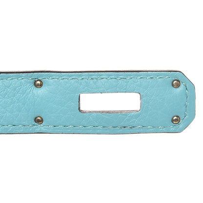 Hermes Taurillon Clemence Birkin 30 Bleu Atoll 11 of 34