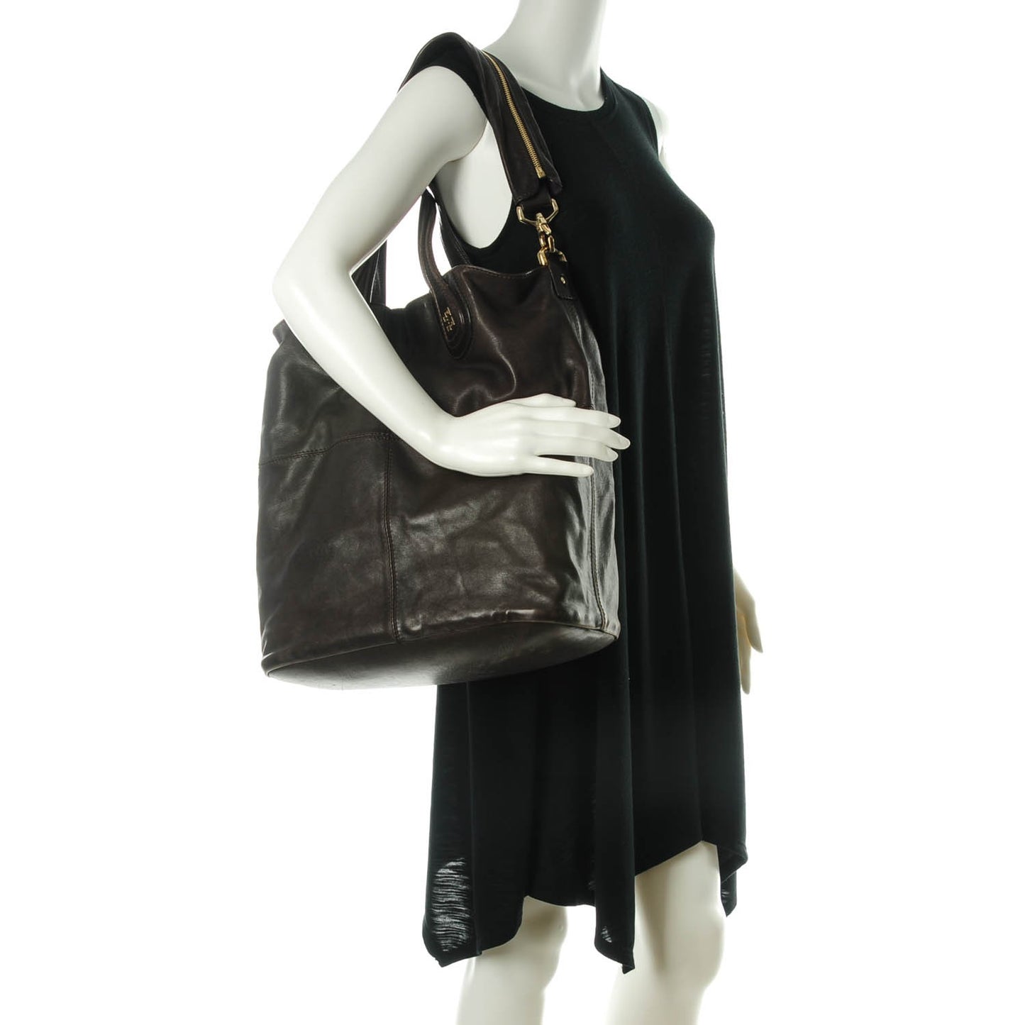 Lambskin North South Nightingale Dark Brown