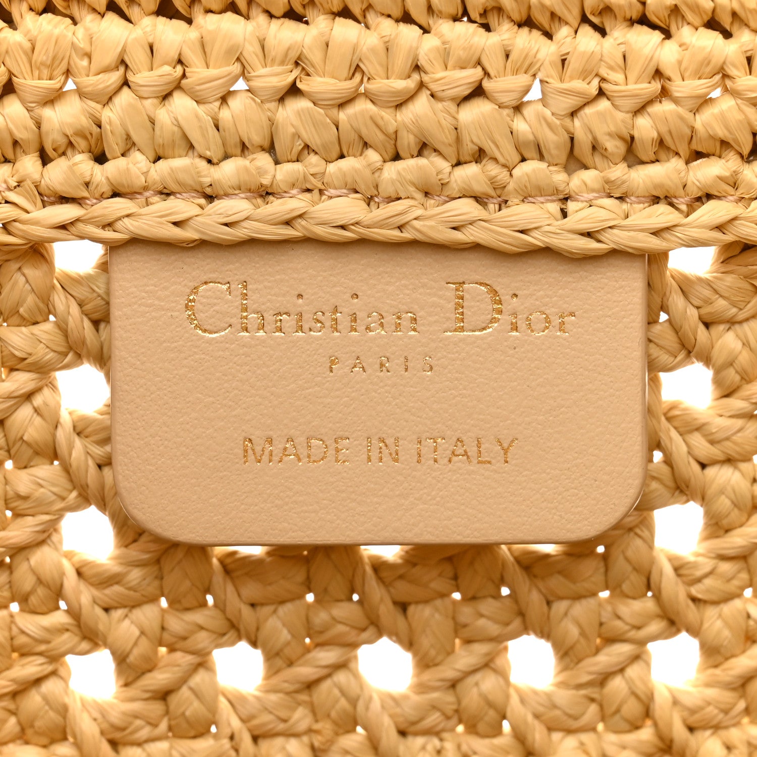 Christian Dior Raffia Medium Book Tote Natural 1834754 – FASHIONPHILE