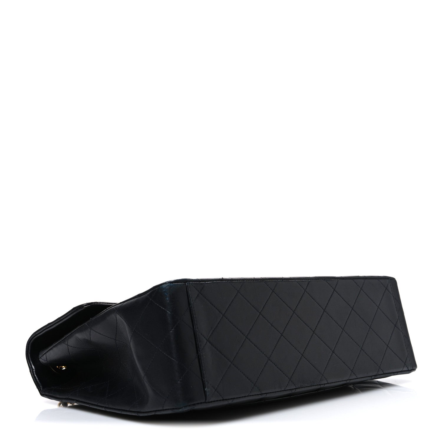 Chanel Lambskin Quilted XL Jumbo Single Flap Black 6 of 23