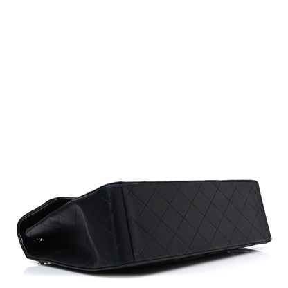 Chanel Lambskin Quilted XL Jumbo Single Flap Black 6 of 23