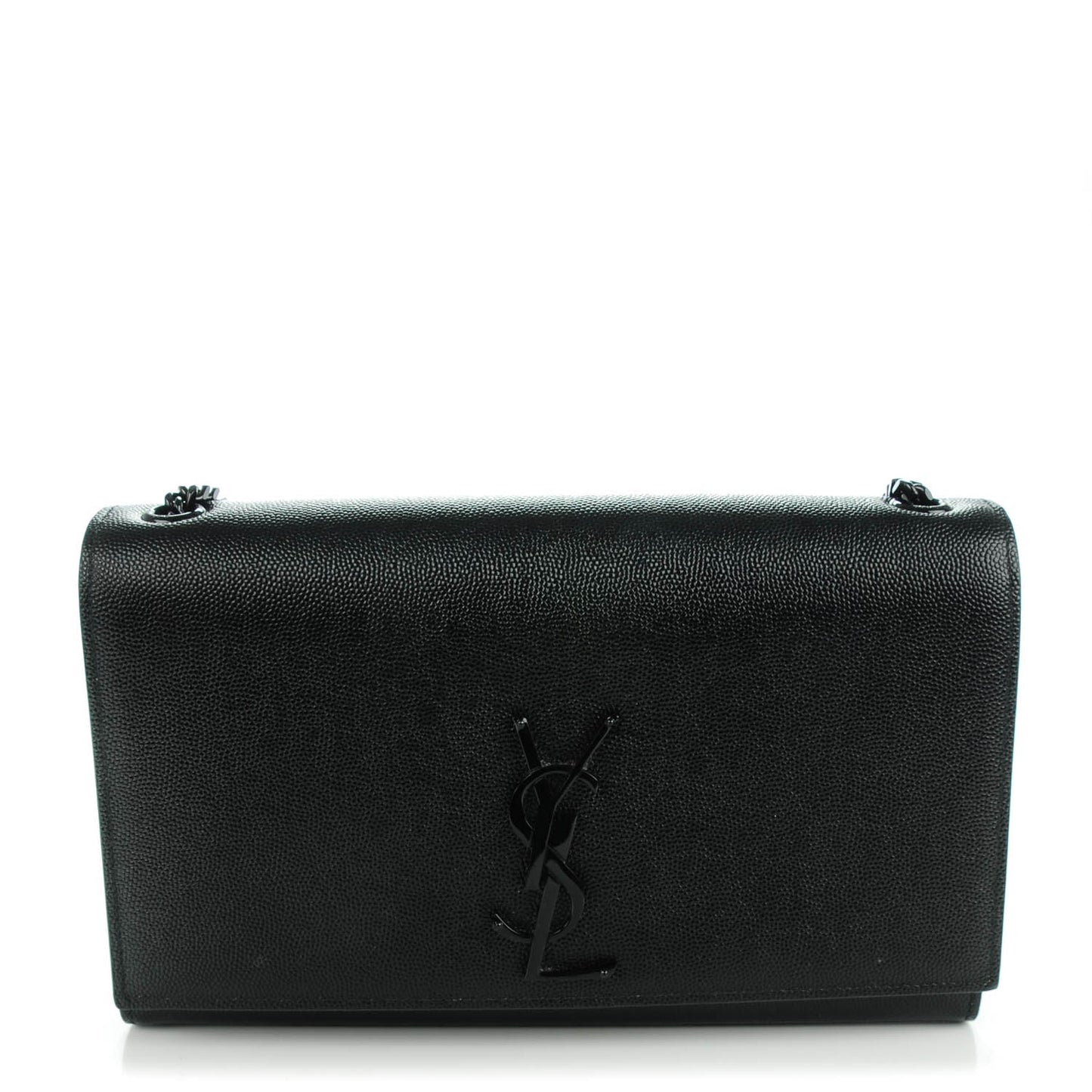 Grain De Poudre Medium Classic Monogram Satchel Black