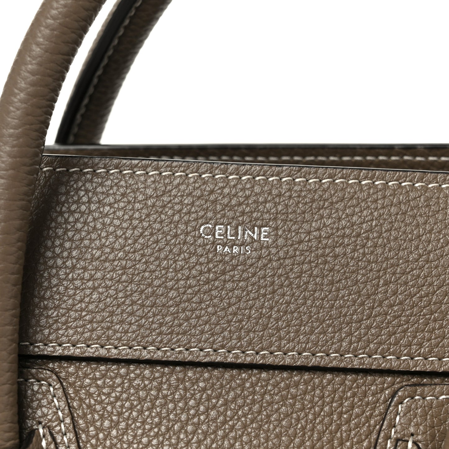Drummed Calfskin Micro Luggage Souris
