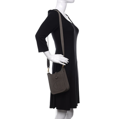 Hermes Taurillon Clemence Evelyne TPM Etain 2 of 11