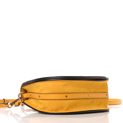 Chloe Calfskin Suede Medium Nile Bracelet Bag Dark Ochre 3 of 10