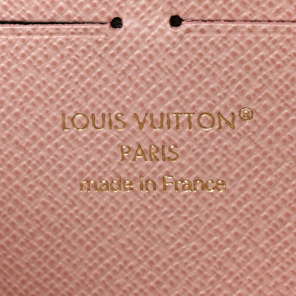 Louis Vuitton Damier Azur Clemence Wallet Rose Ballerine 6 of 7