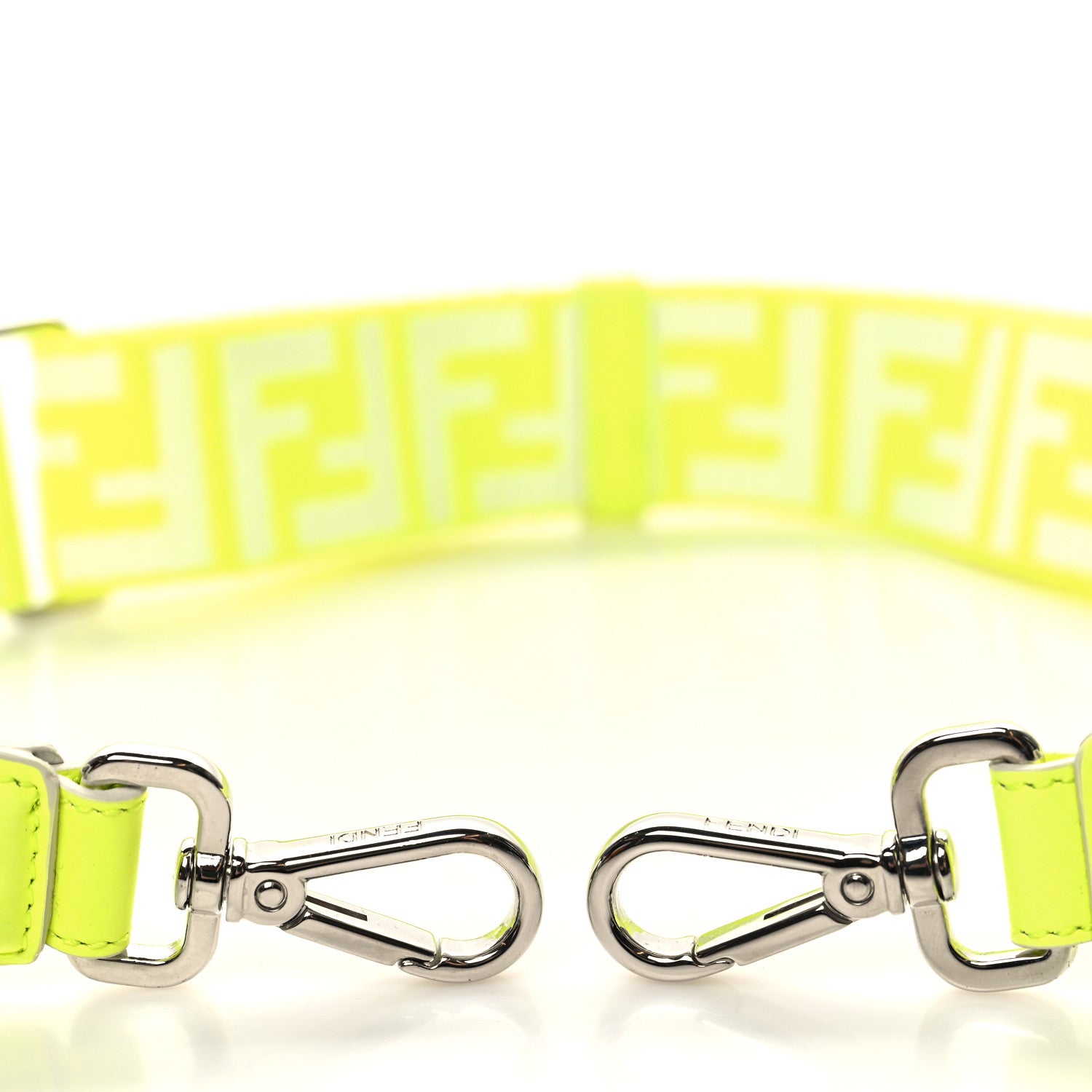 Fendi Ribbon Vitello Seta FF 1974 Adjustable Strap You Yellow 3 of 5