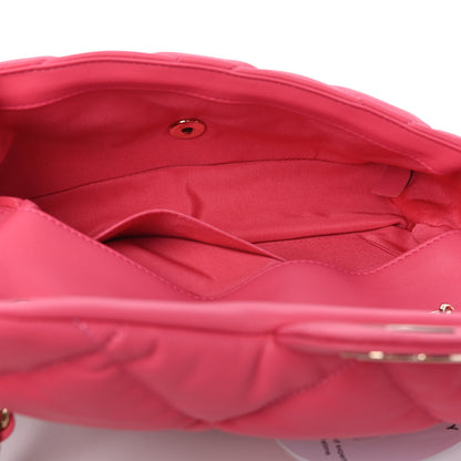 Chanel Calfskin Quilted Medium Bubbly Flap Pink 7 of 8