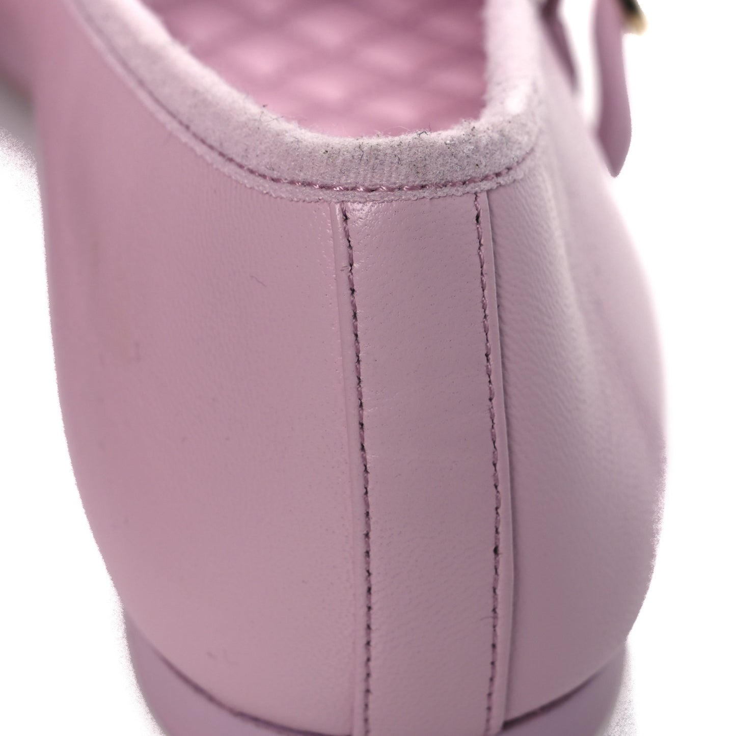 Lambskin Mary Jane Flats 40 Light Pink