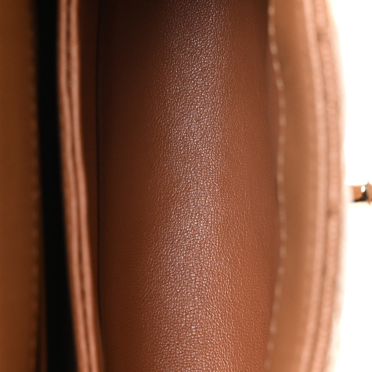 Caviar Lizard Embossed Quilted Extra Mini Coco Handle Flap Brown
