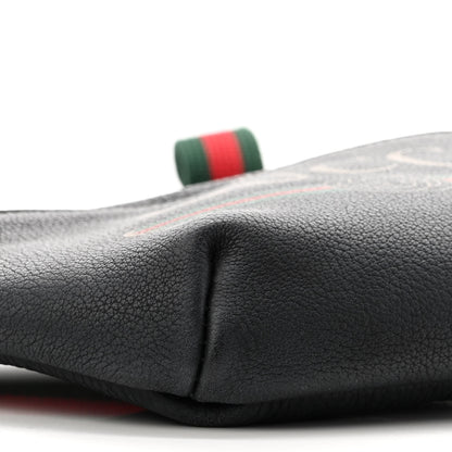 Gucci Grained Calfskin Small Logo Belt Bag Black 9 of 10