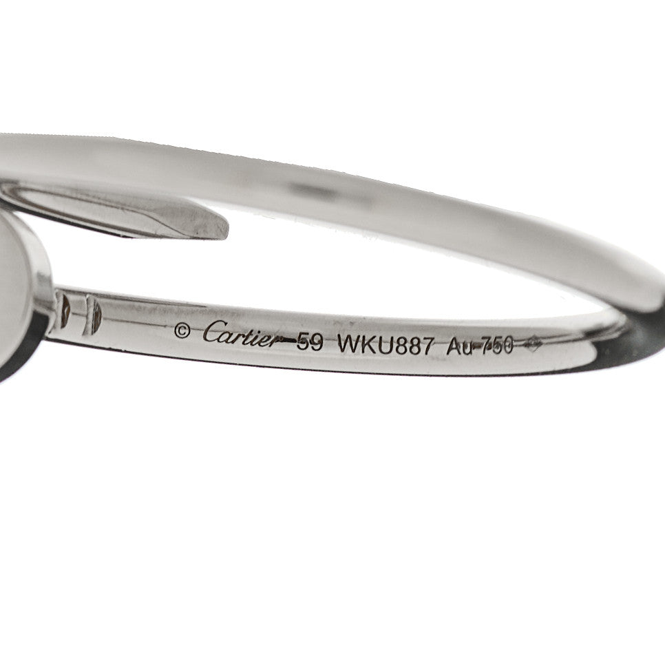 Cartier 18K White Gold Small Juste Un Clou Ring 59 8.75 5 of 6