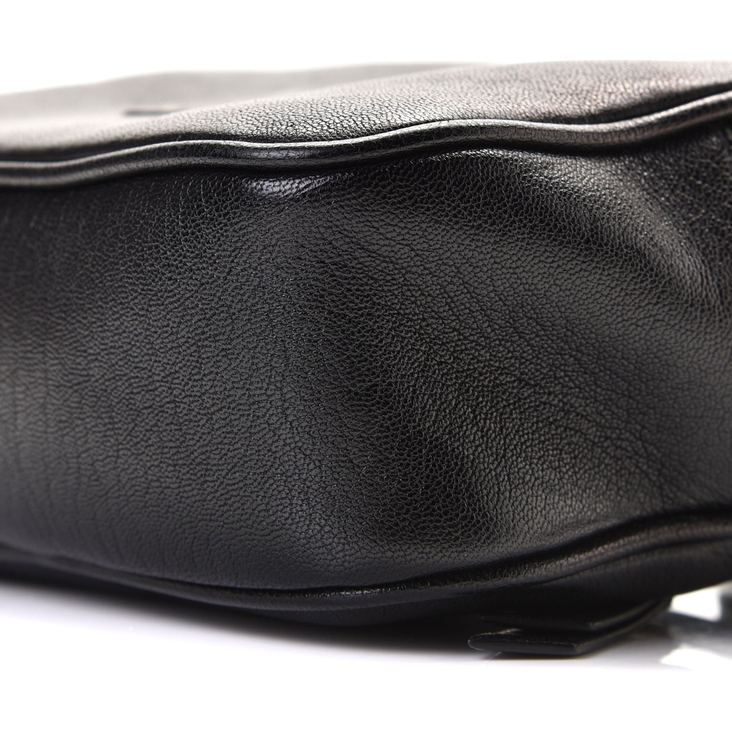 Lambskin Monogram Lou Belt Bag Black