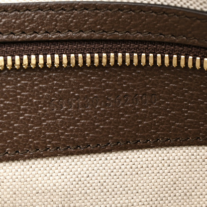 Gucci Monogram Jumbo GG Textured Dollar Calfskin Web Wristlet Messenger Bag Camel Ebony New Acero 7 of 11