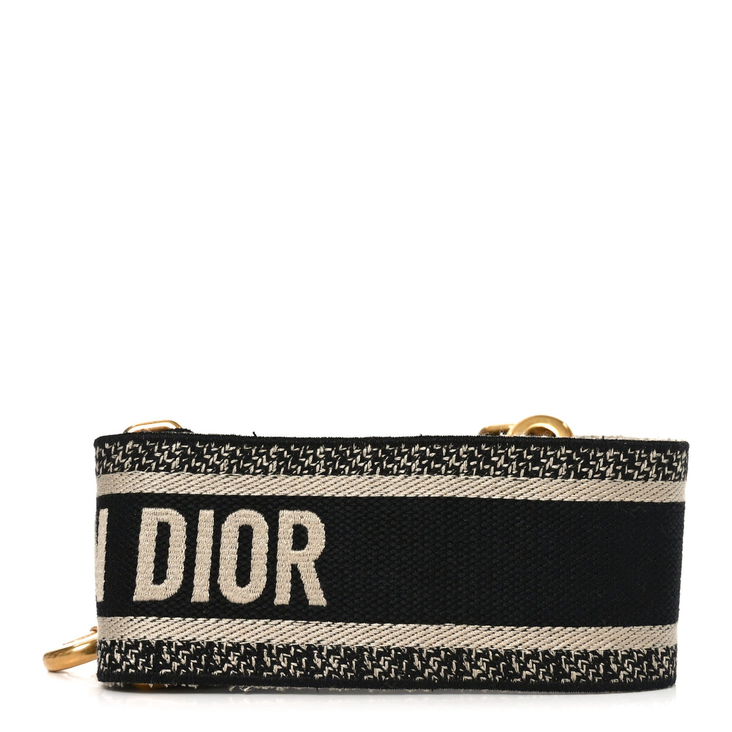 Canvas Embroidered Shoulder Strap Blue