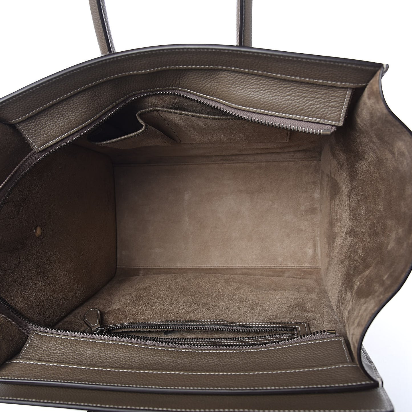 Drummed Calfskin Mini Luggage Souris