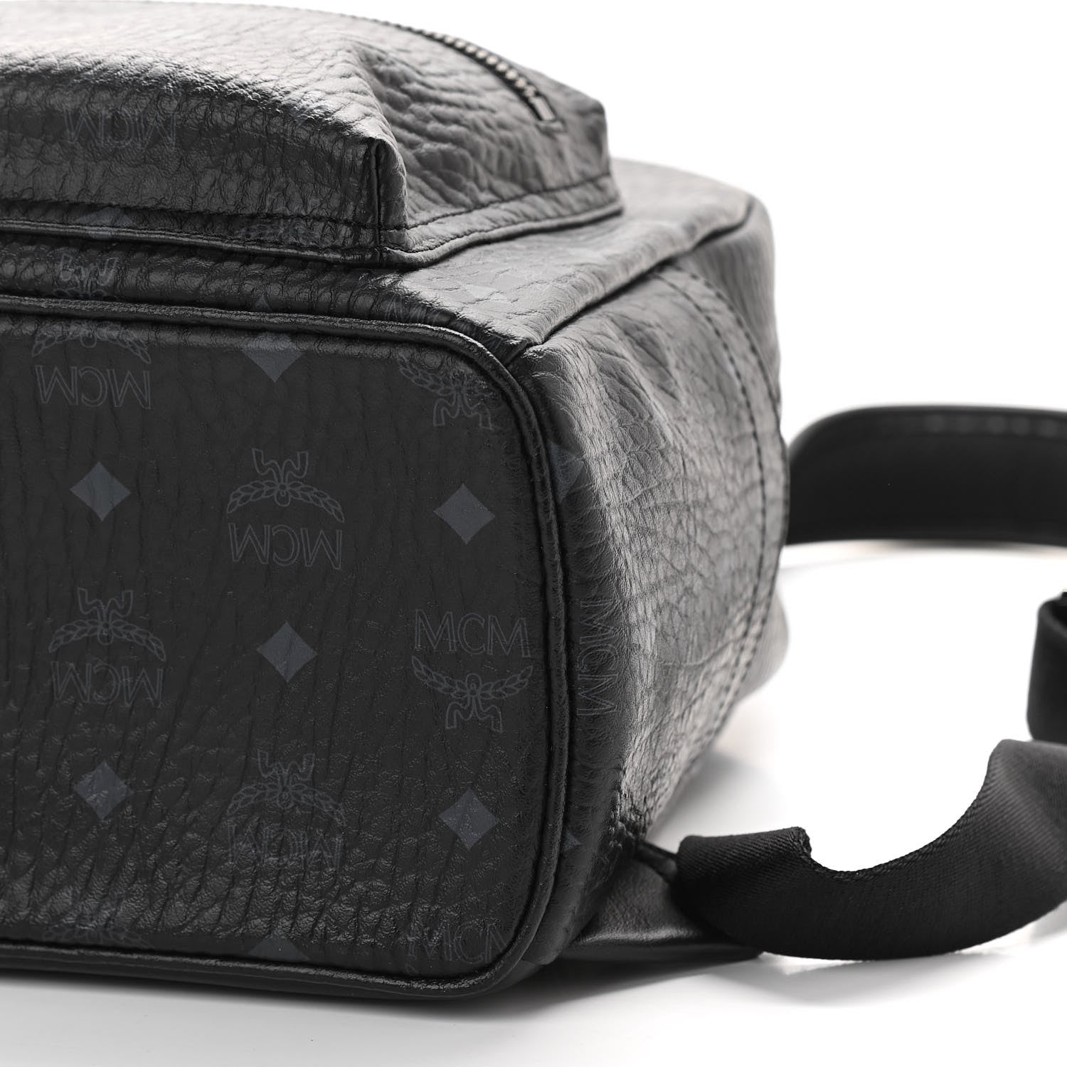 MCM Visetos Small Stark Backpack Black 6 of 10