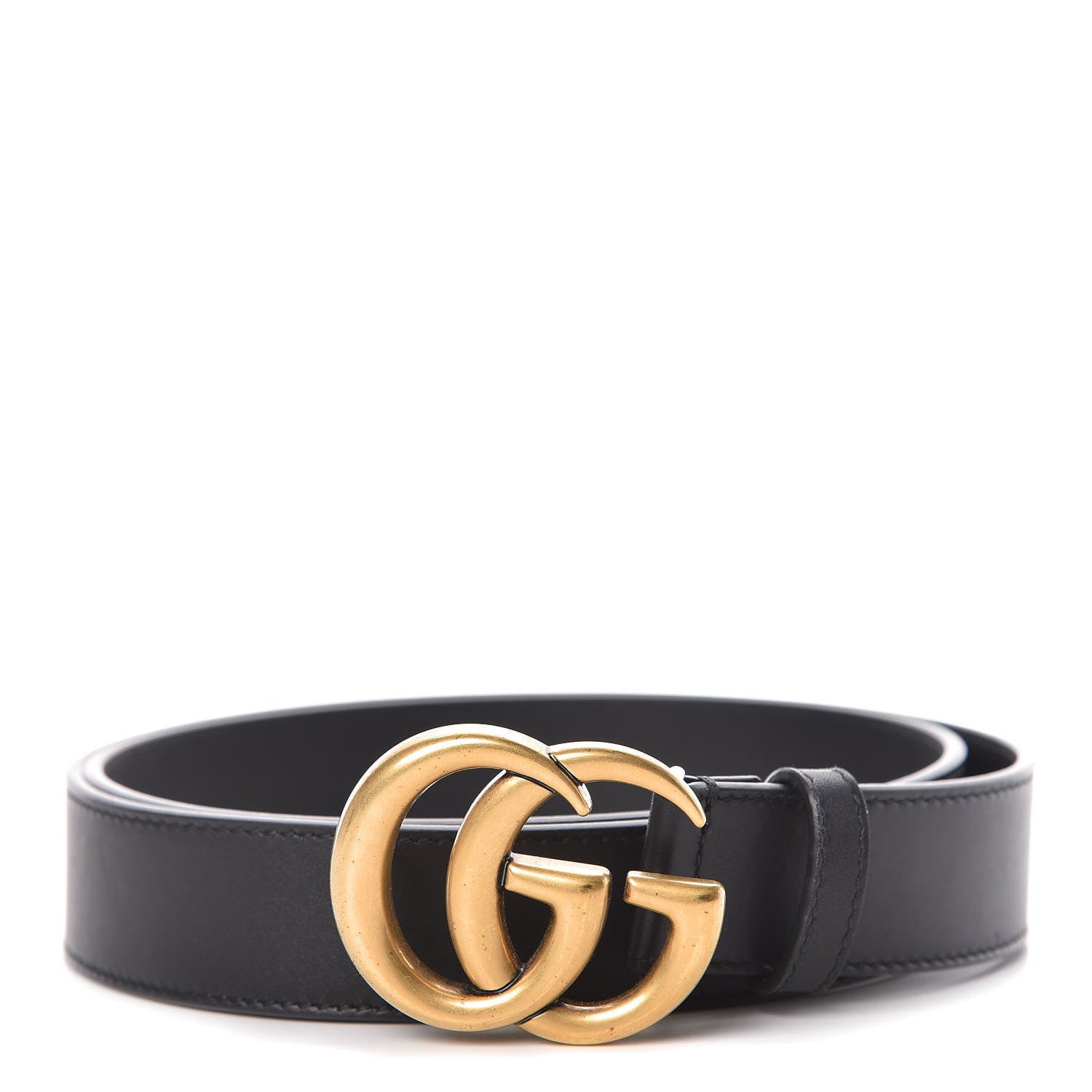 Gucci Calfskin Double G 30mm Belt 85 34 Black 1 of 6