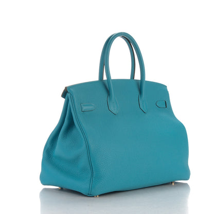 Hermes Togo Birkin 35 Turquoise 3 of 23
