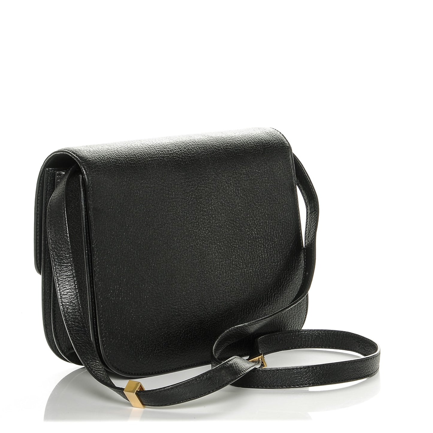 Goatskin Medium Classic Box Flap Bag Black