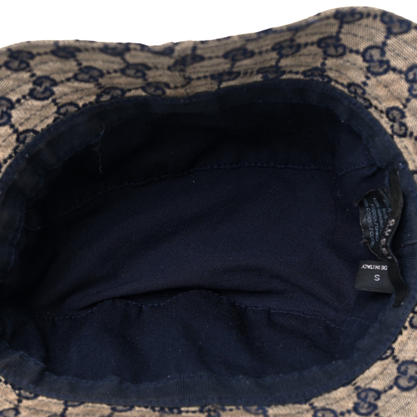 Monogram Web Bucket Hat S Blue