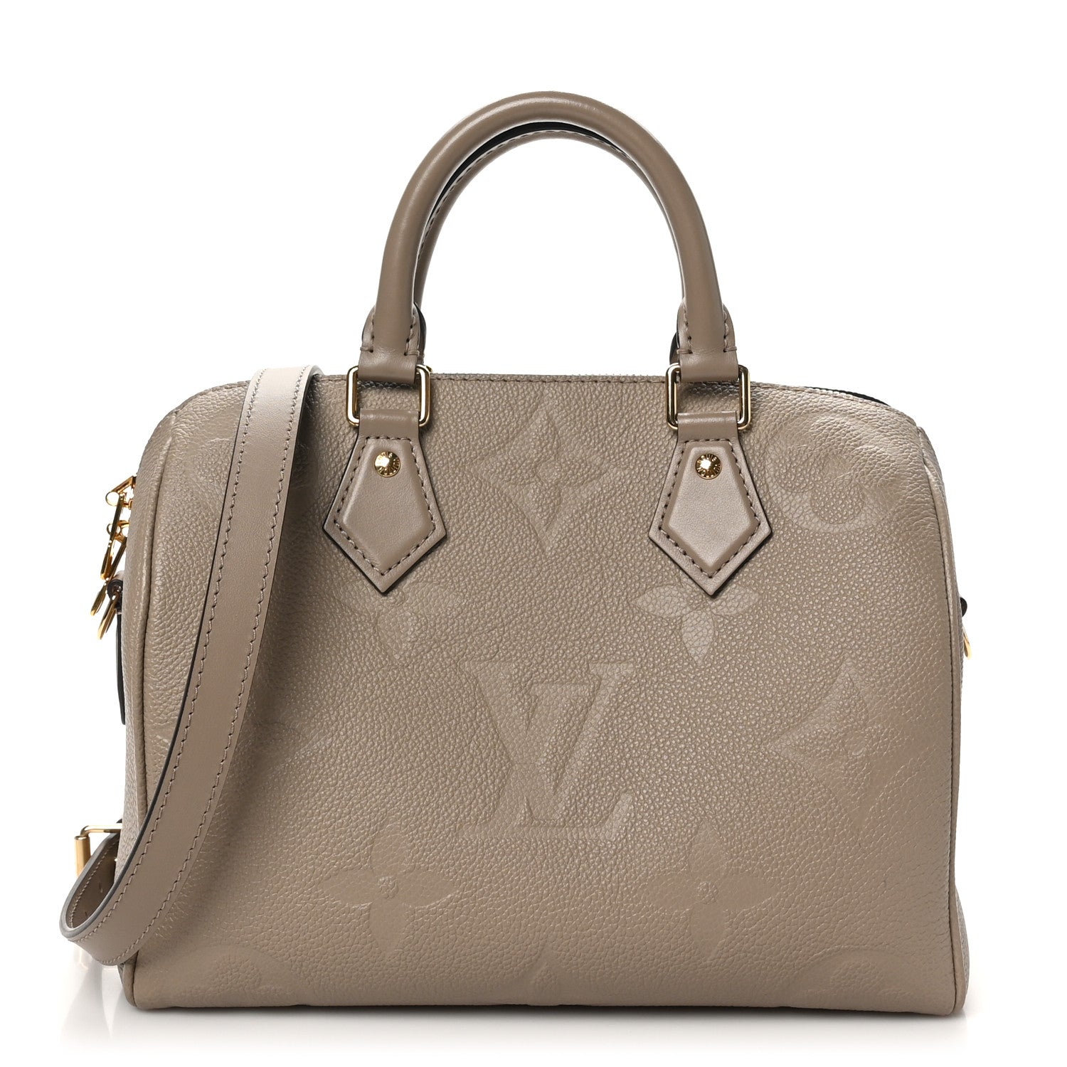 Louis Vuitton Empreinte Monogram Giant Speedy Bandouliere 25 Tourterelle 1 of 9