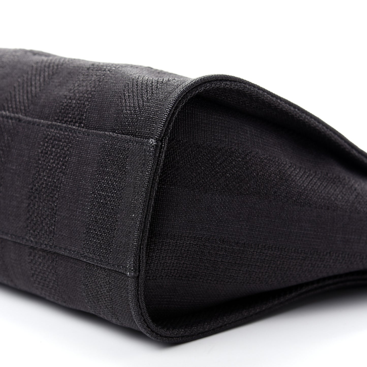 Mixed Fibers Striped Small Deauville Tote Black