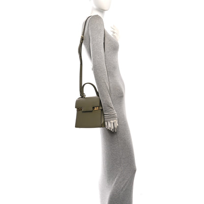 Delvaux Alpina Calfskin PM Tempete Satchel Argile 2 of 12