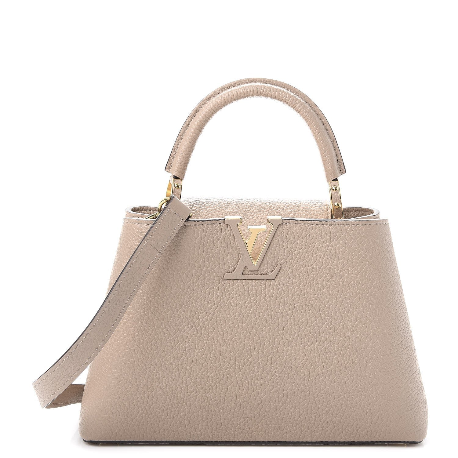Louis Vuitton Taurillon Capucines BB Galet 1 of 9
