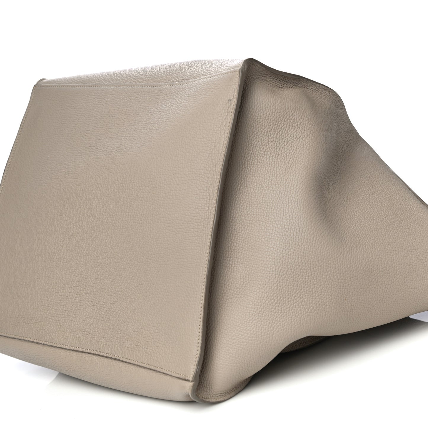 Supple Grained Calfskin Medium Big Bag Light Taupe