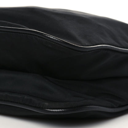 Prada Tessuto Nylon Saffiano Flat Messenger Bag Black 9 of 9