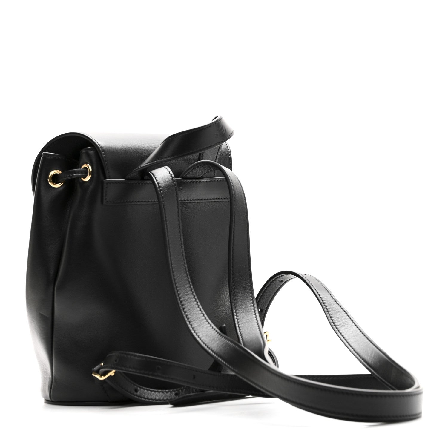 Celine Triomphe Calfskin Bonnie Backpack Black 3 of 9