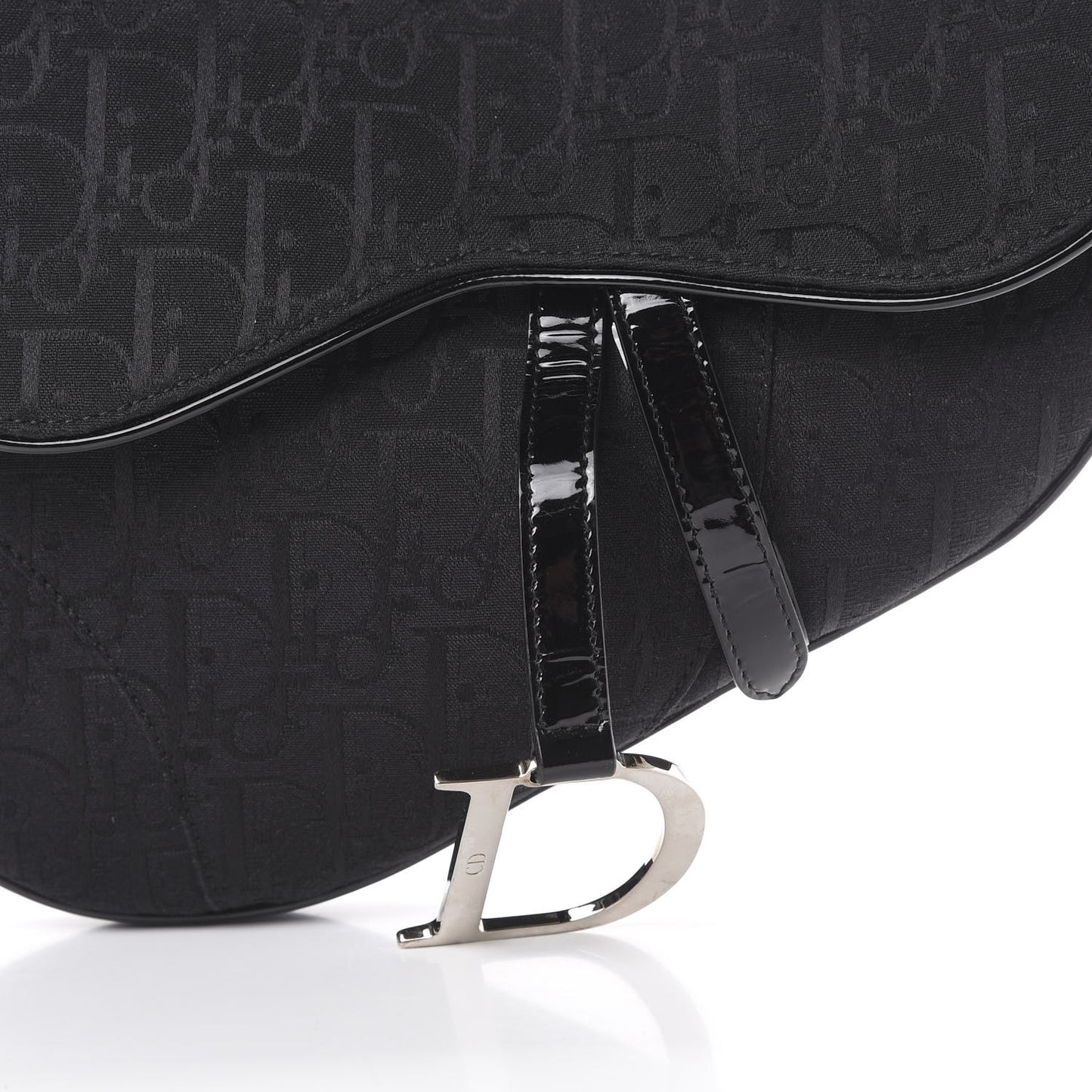 Monogram Saddle Bag Black