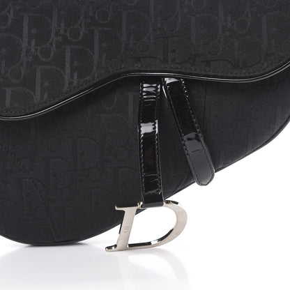 Christian Dior Monogram Saddle Bag Black 7 of 9
