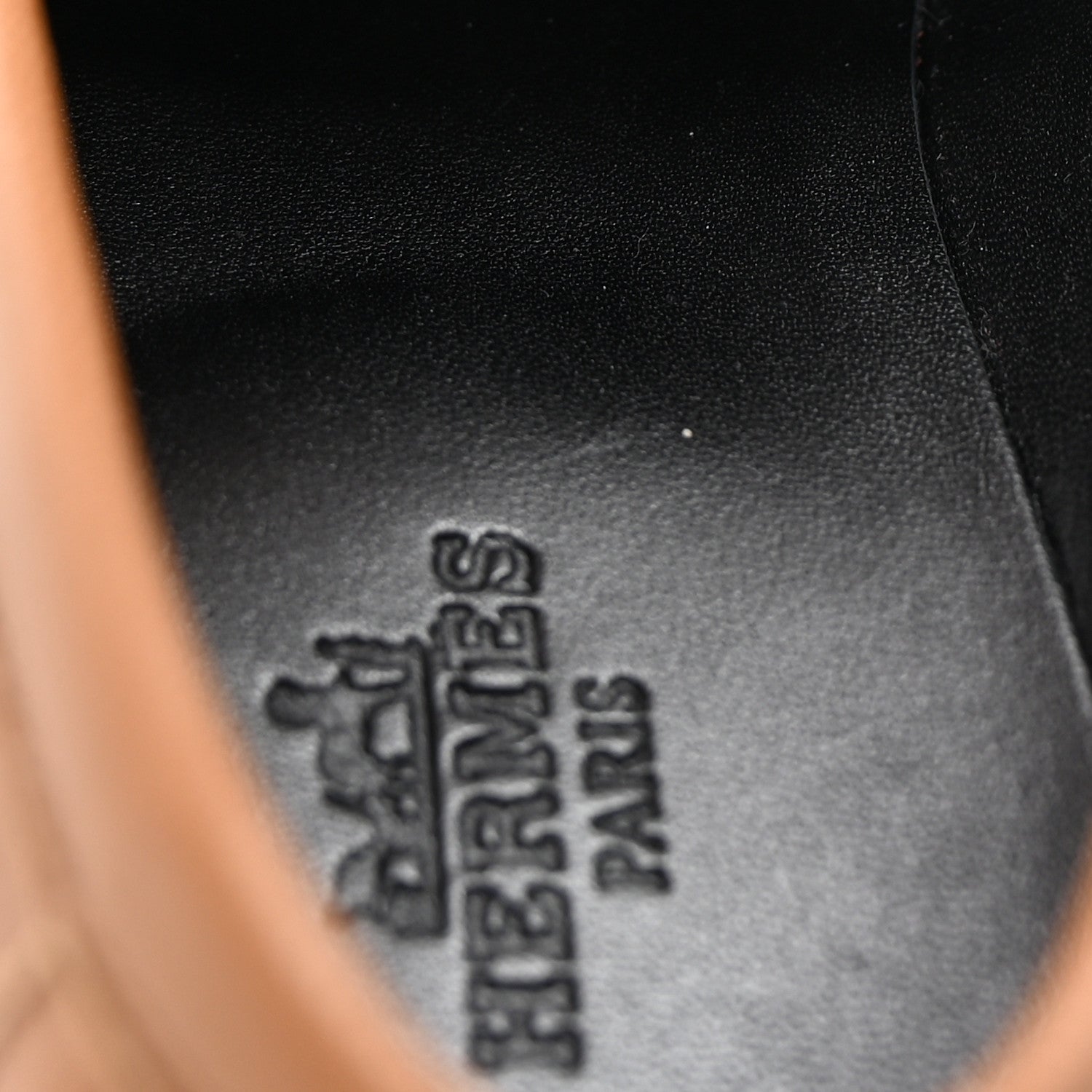 Hermes Goatskin Womens Royal Loafers 37.5 Naturel 9 of 10