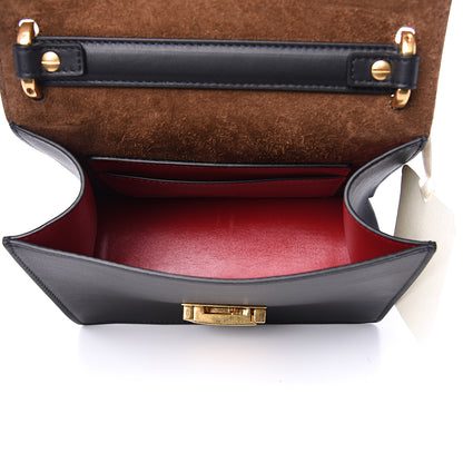 Fendi Vitello Grace Matte Small Kan U Shoulder Bag Black 4 of 7