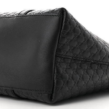 Gucci Soft Microguccissima Small Zippered Satchel Black 10 of 10