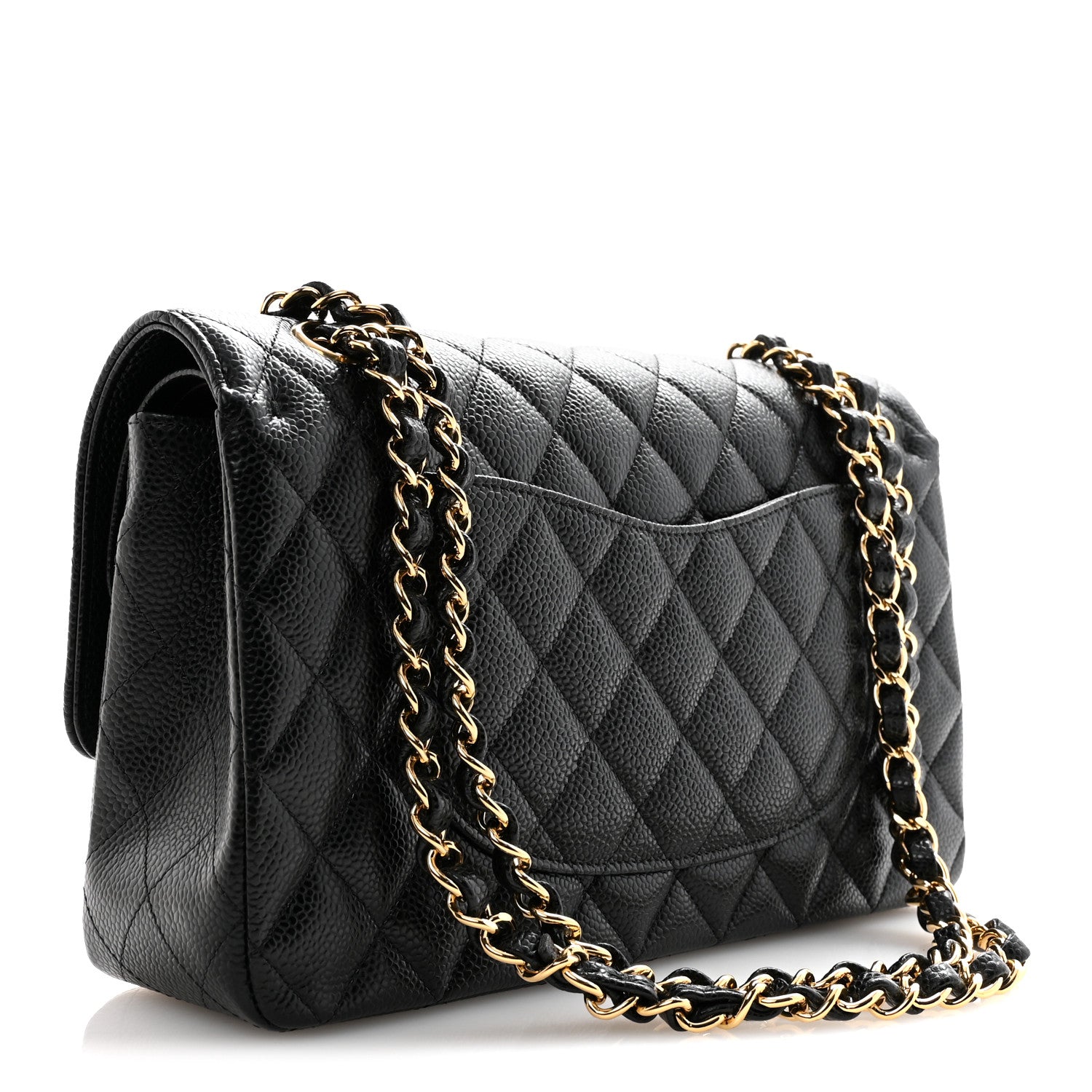 Chanel Caviar Quilted Medium Double Flap Black 3 of 12