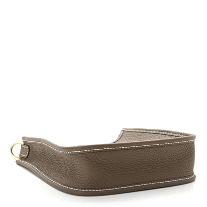 Hermes Taurillon Clemence Amazone Evelyne TPM Etoupe Bleu Indigo 4 of 9