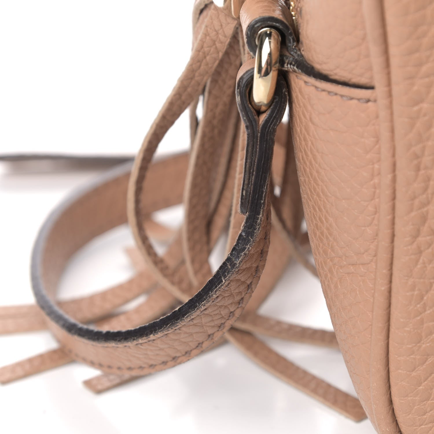 Gucci Pebbled Calfskin Small Soho Disco Bag Rose Beige 6 of 6