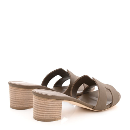 Hermes Epsom Oasis Sandals 38 Etoupe 4 of 9