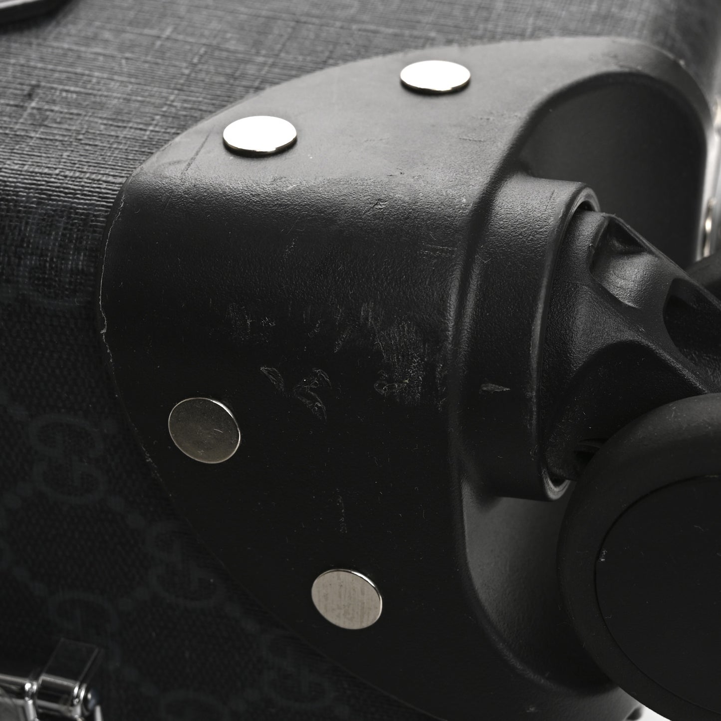 GG Supreme Monogram Globe-Trotter Carry-On Black