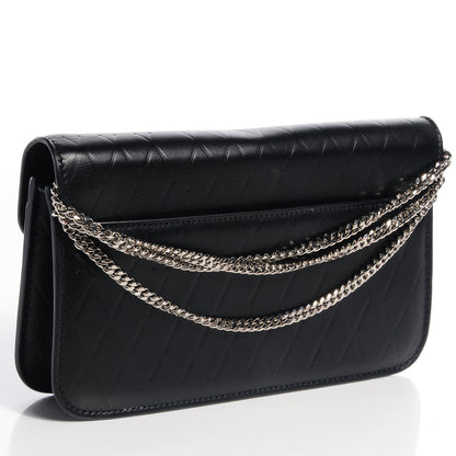 Proenza Schouler Calfskin Embossed Crosshatch PS11 Chain Wallet Black 3 of 10