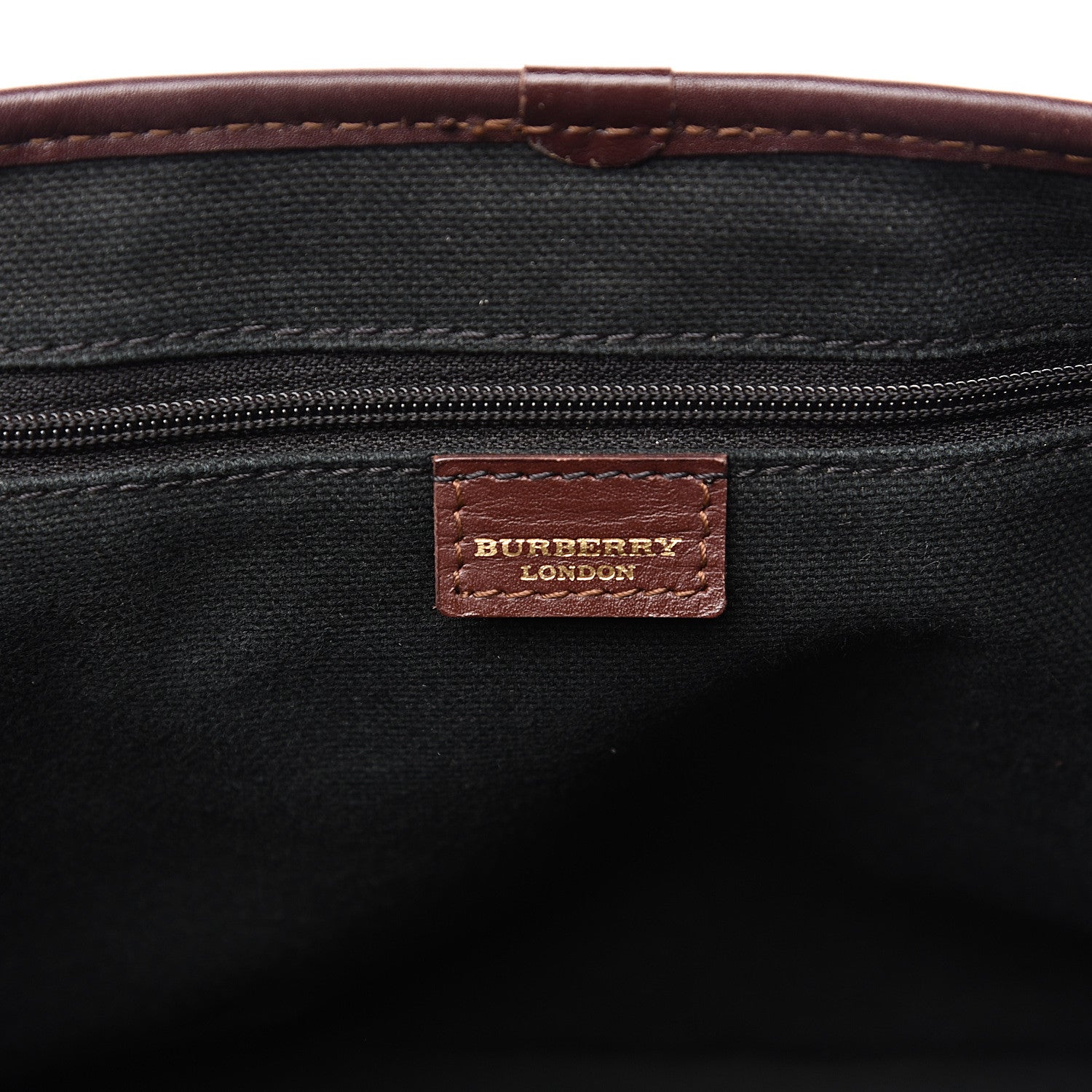 Burberry Haymarket Check Buckle Satchel Chocolate 5 of 14