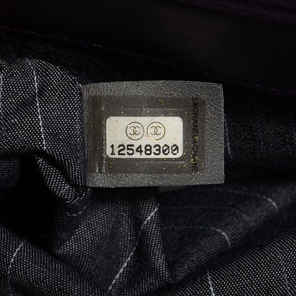 Chanel Suede Union Jack Jumbo Mademoiselle Flap Purple 7 of 9